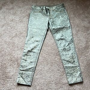 DL1961 EMMA SKINNY LEGGING GLITTER ANKLE JEANS